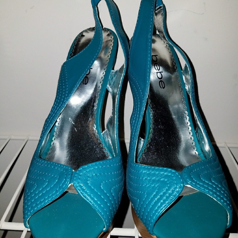 Bebe turquoise sandals